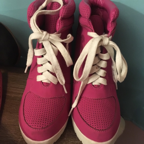 Magenta sneaker boot - ankle boot - Picture 3 of 6